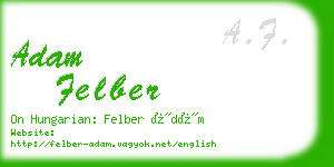 adam felber business card